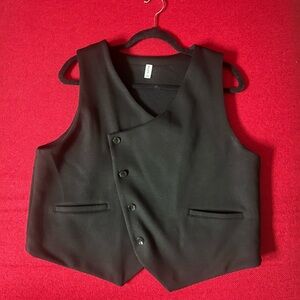 KOTN Black Asymmetrical Vest